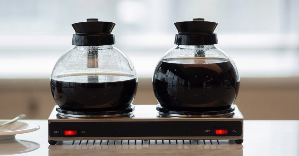 coffee pots with hot plates