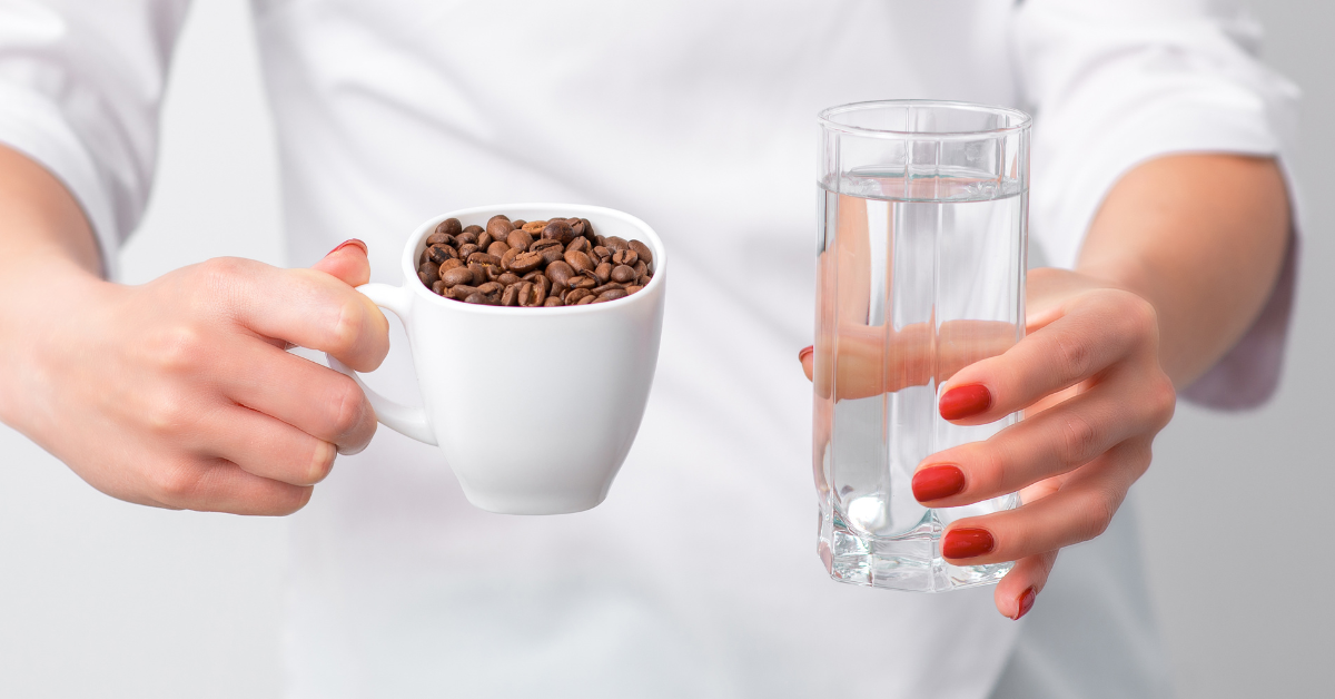 a woman pouring cold brew espresso in a glass