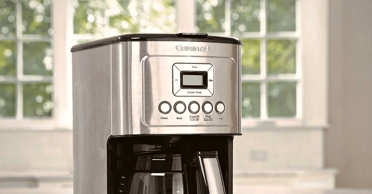 cuisinart coffee maker display