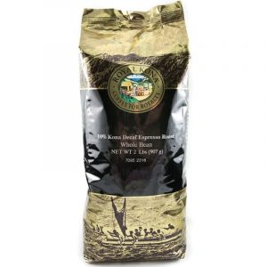 Decaf Espresso Roast Kona Coffee Blend 