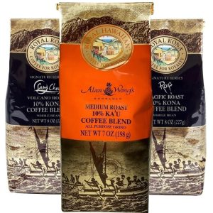 Royal Kona Coffee Chefs of Hawaii Gourmet Coffee Tripack 