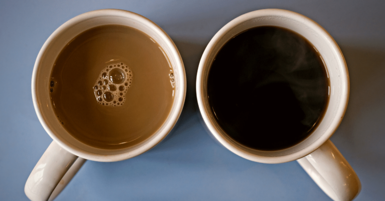 black coffee vs white coffee