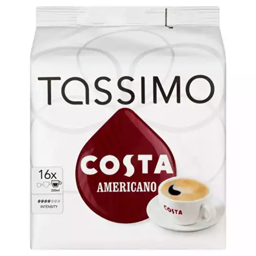 Tassimo Costa Americano 16 T Discs, (Large Cup Size) 16 Servings