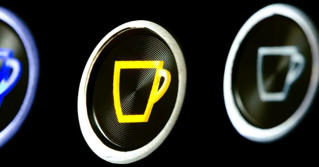 buttons on a coffee maker