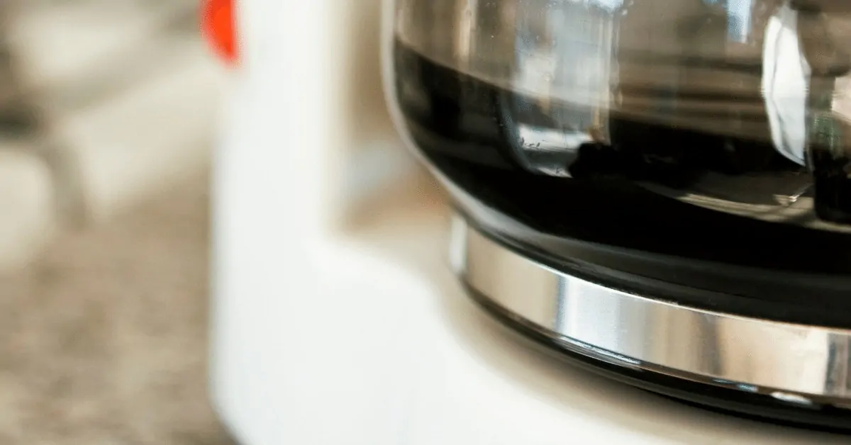 glass carafe on a coffee maker