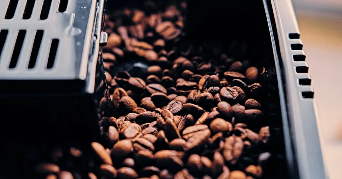 coffee beans roasting in a home coffee roaster