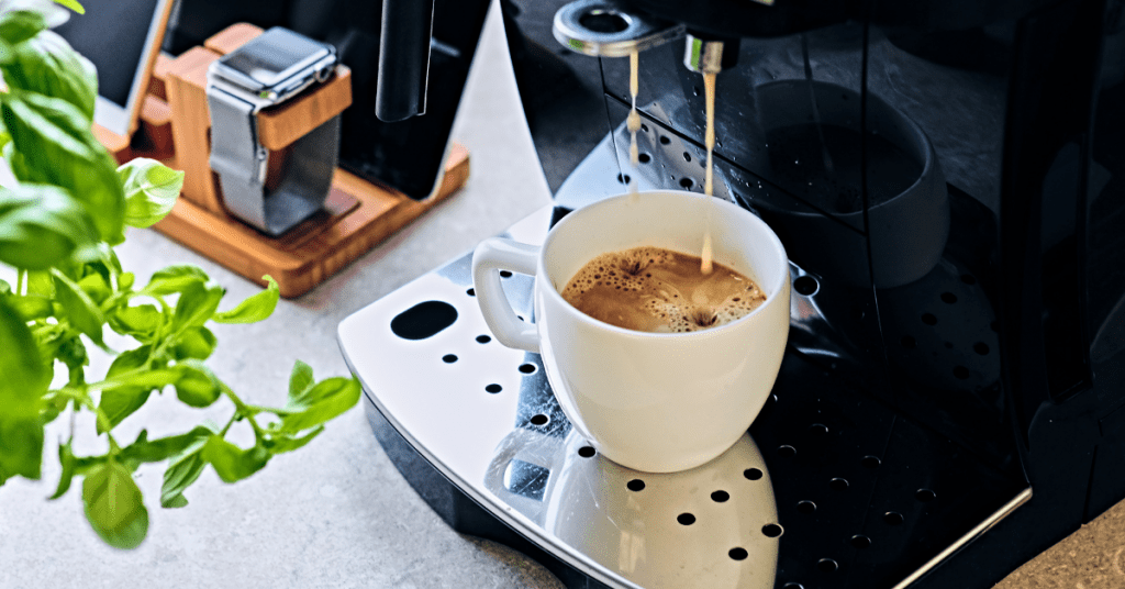 espresso machine on table