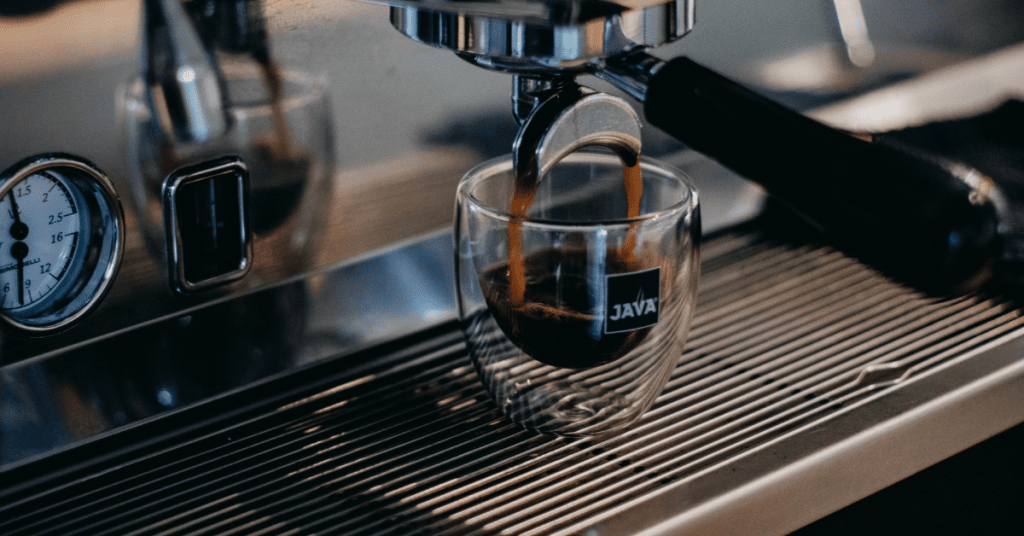 coffee machine brewing ristretto