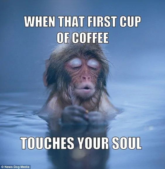 first cup of coffee