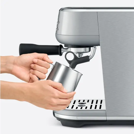 frothing milk on espresso machine