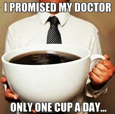 only one cup a day