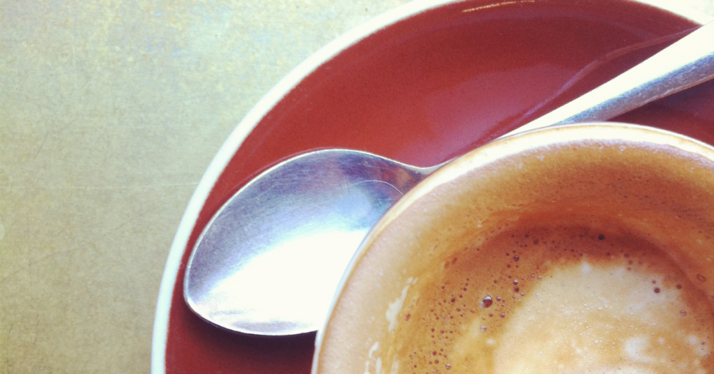 cup of macchiato coffee