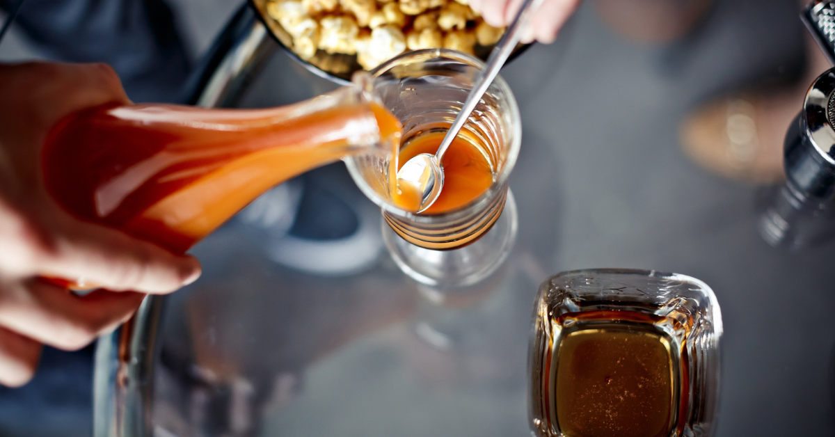 preparation of caramel coffee