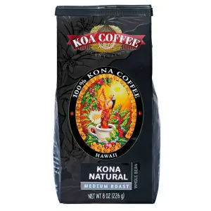 KOA Coffee Kona Natural Medium Roast Whole Bean Coffee