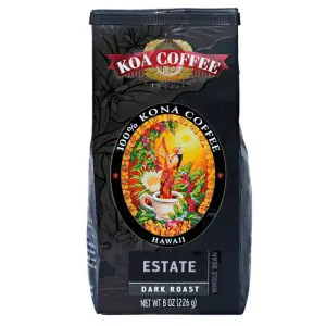 Estate Dark Roast Whole Bean 100% Kona Coffee 