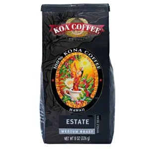 Estate Medium Roast Whole Bean 100% Kona Coffee 