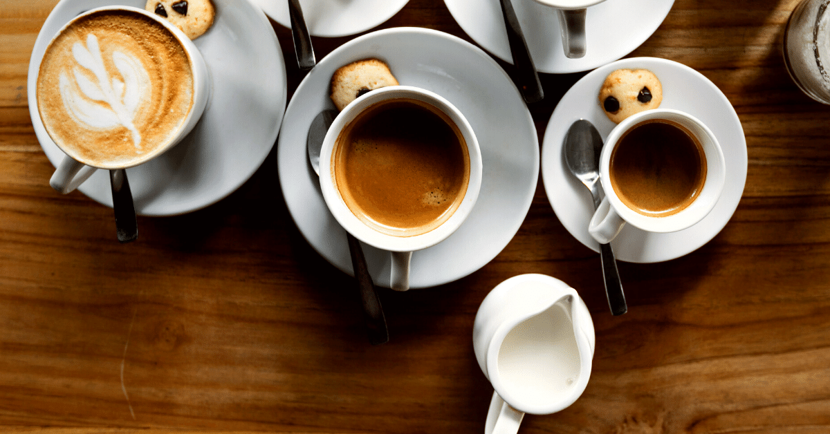 different espresso cups