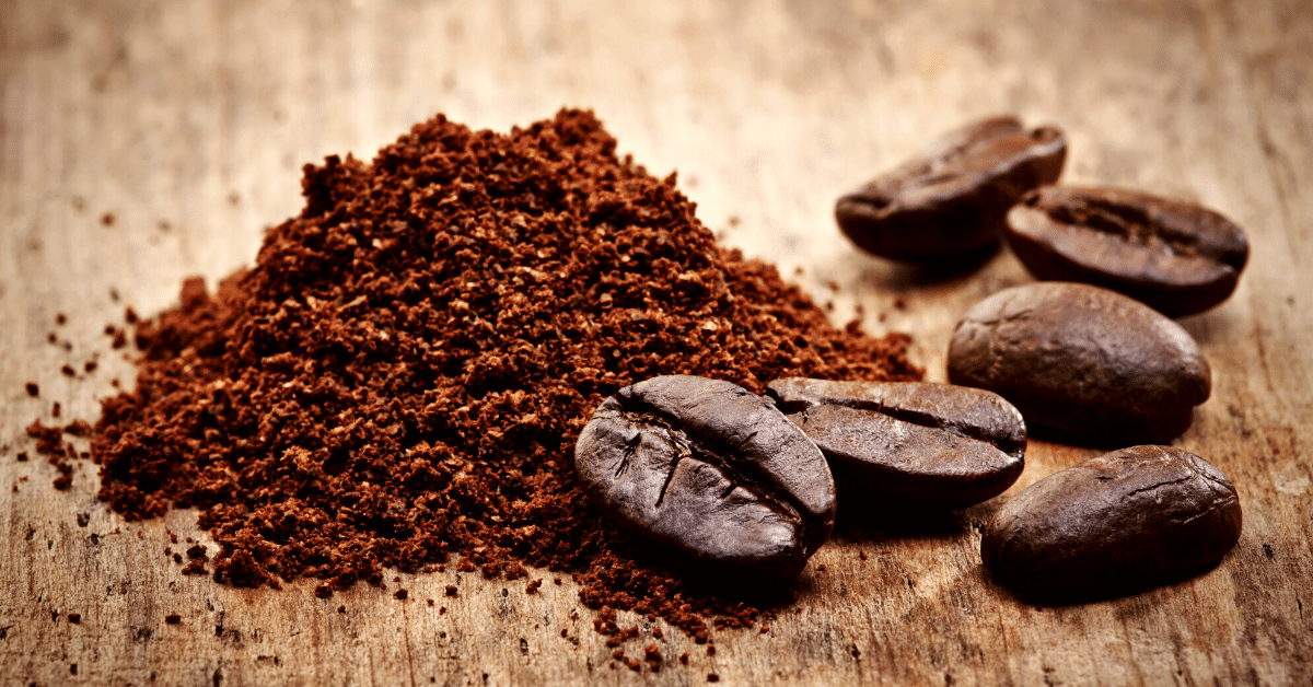 coffee ground and coffee beans