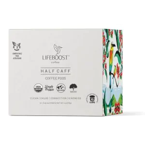 Lifeboost Half Caff Coffee Pods 