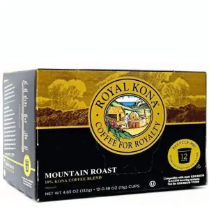Royal Kona Mountain Roast 10% Kona Blend Single Serve Coffee Pods