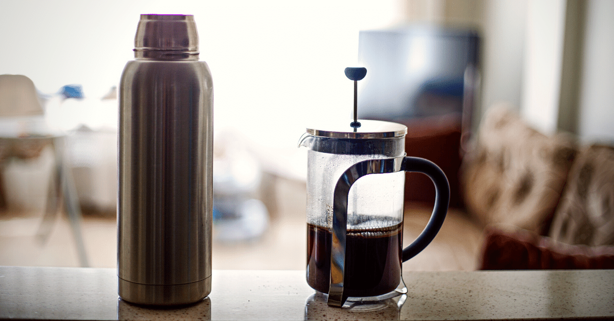thermos and french press