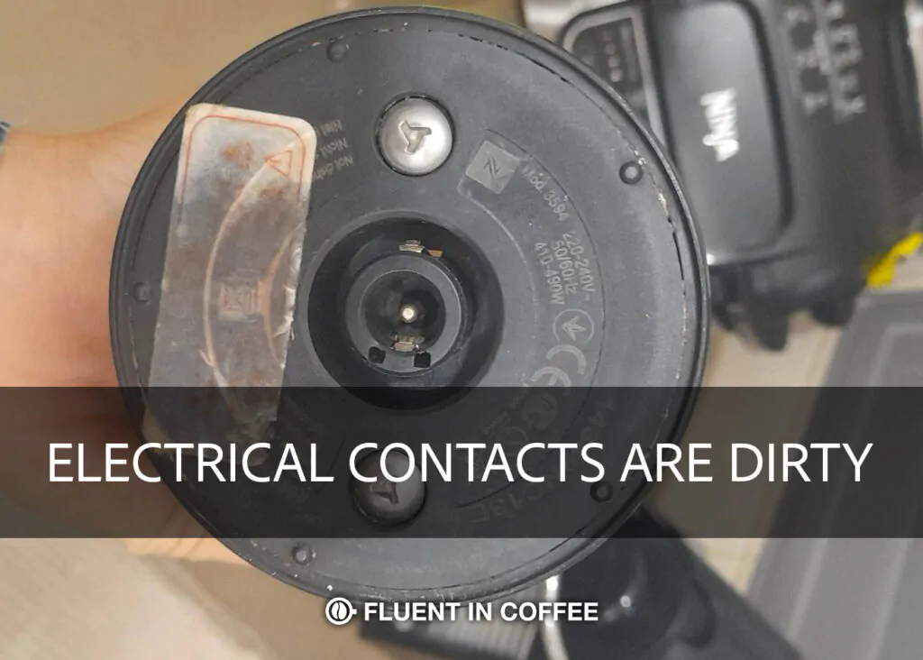 Electrical contacts are dirty
